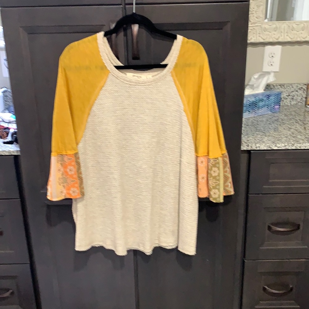 Waffle knit top